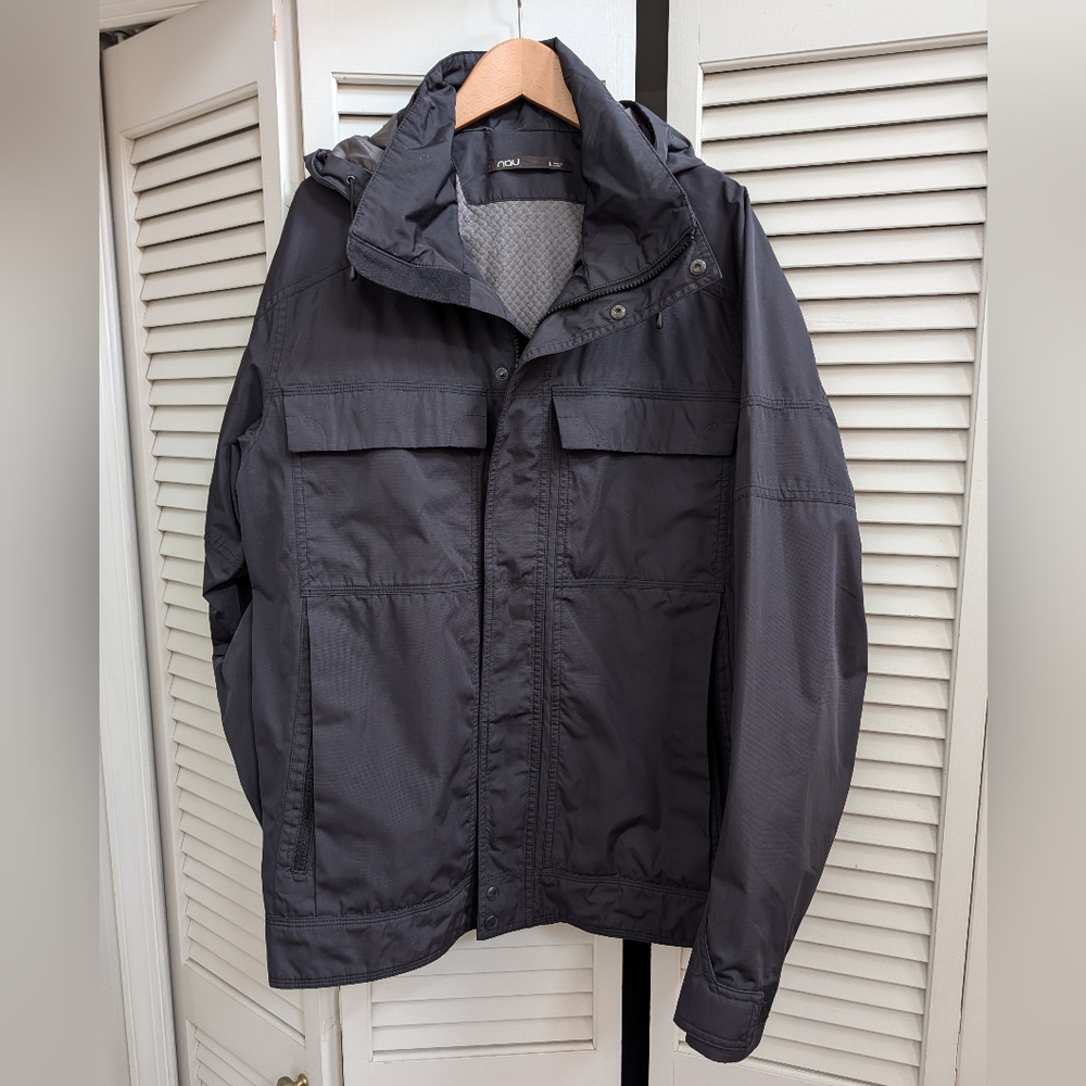 Nau Men's Hooded Rain Jacket - Black